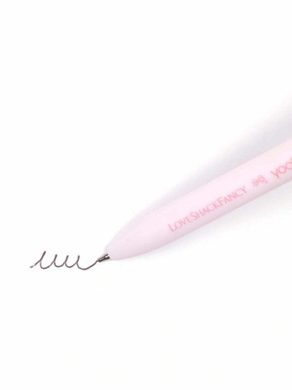 New lot of 2 LoveShackFancy x Target yoobi Ballpoint Bow Pen Set Pink & Blue